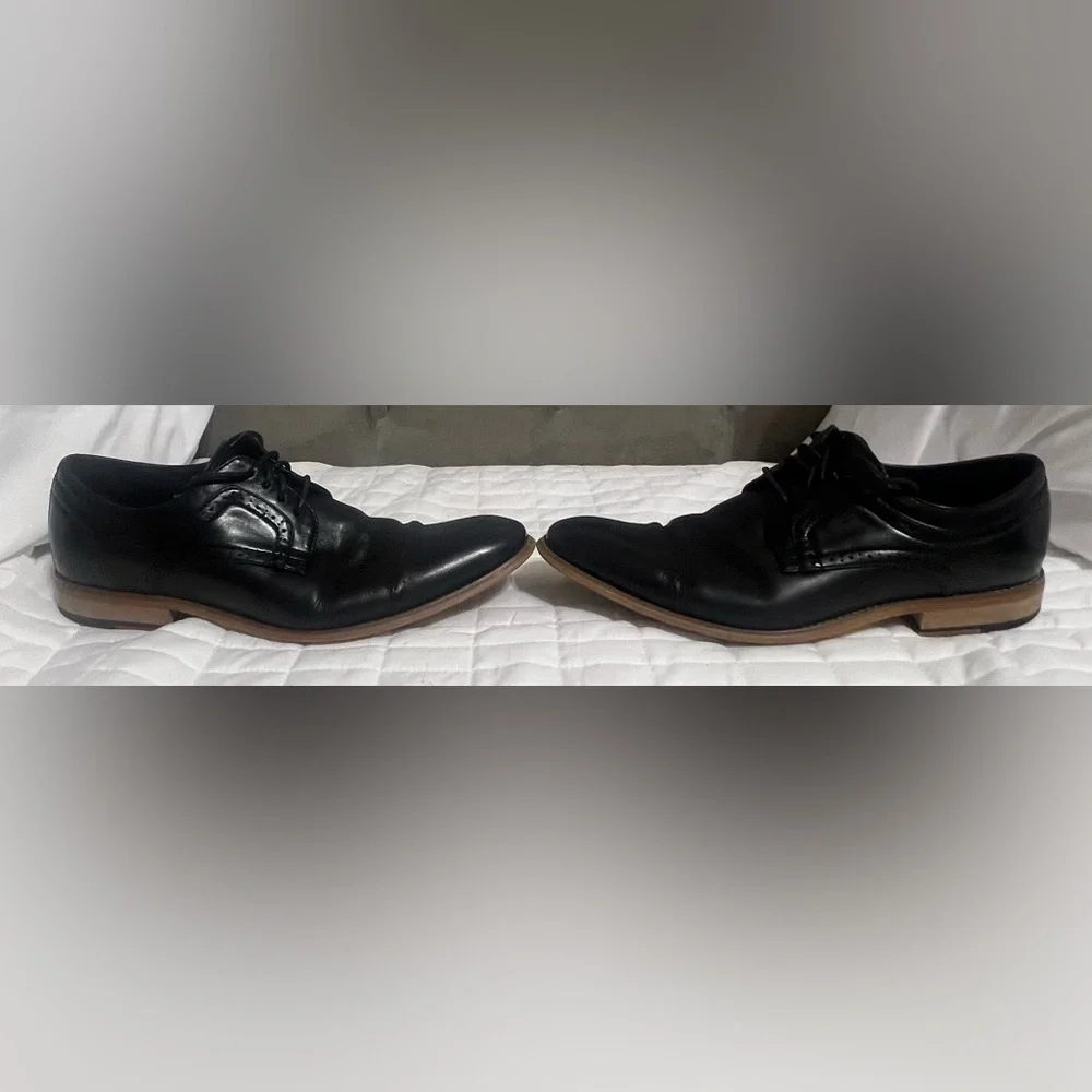 Stacy Adam Black Oxford Lace -Up Dress Shoe Size 9M